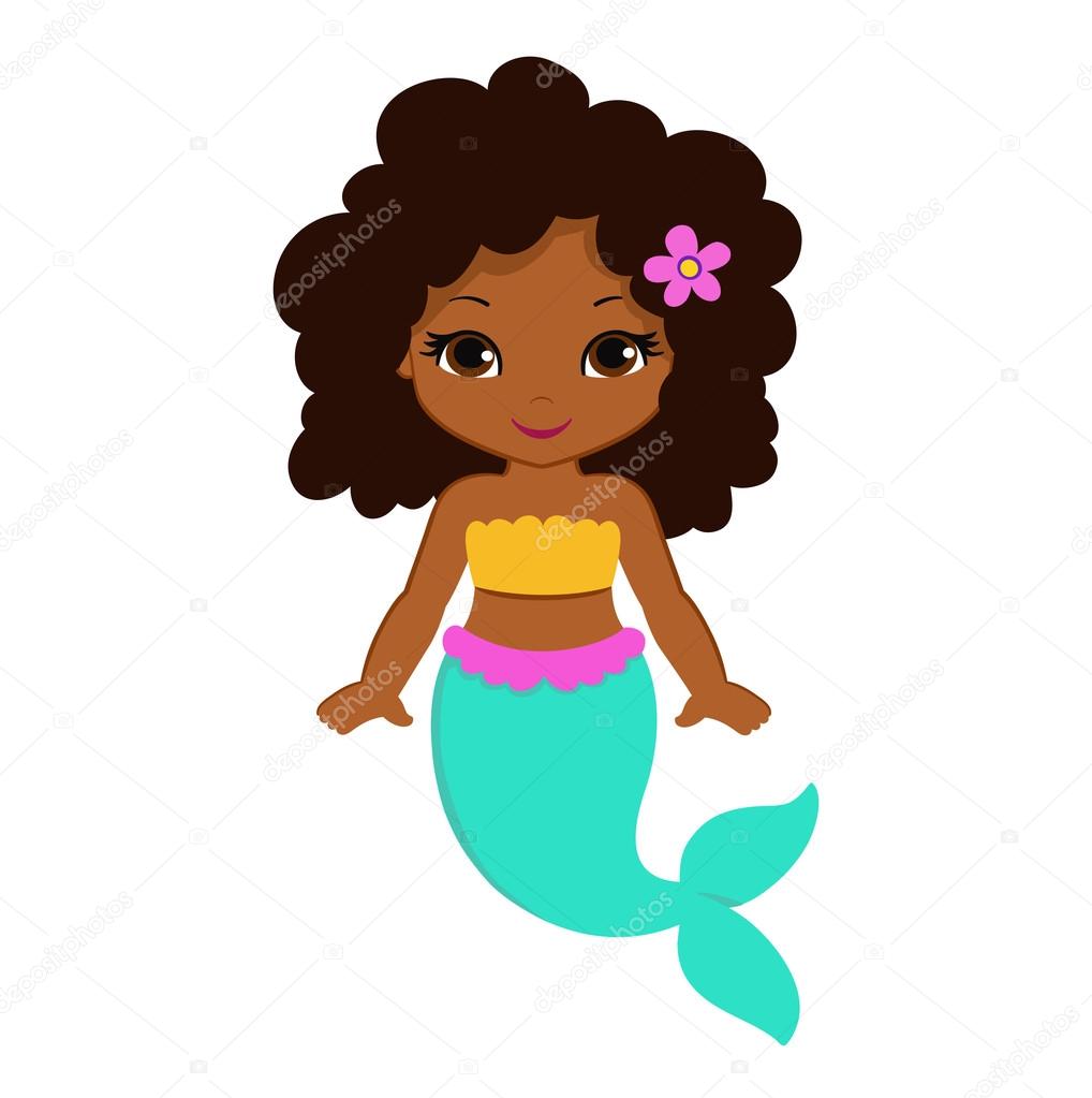 Download Cute little mermaid.Vector illustration. — Stock Vector ...