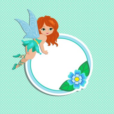 Resimde güzel turkuaz yumuşak uçuş ve Çiçekli Çerçeve