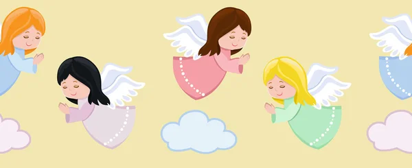 Lindos angelitos imágenes de stock de arte vectorial | Depositphotos