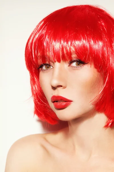 美丽性感的红发女孩 — 图库照片