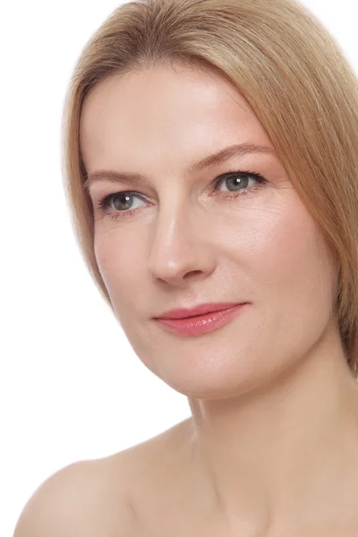 Reife Frau mit sauberem Make-up — Stockfoto