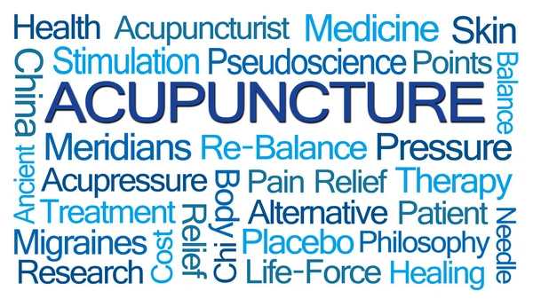 Acupuncture mot nuage — Photo