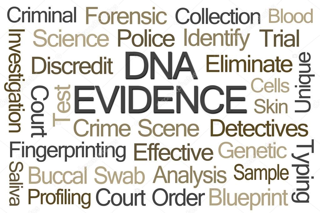 DNA Evidence Word Cloud