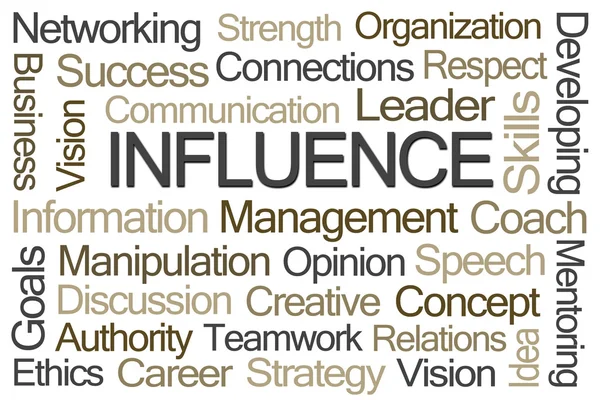 Influence Word Cloud — Stock Photo, Image