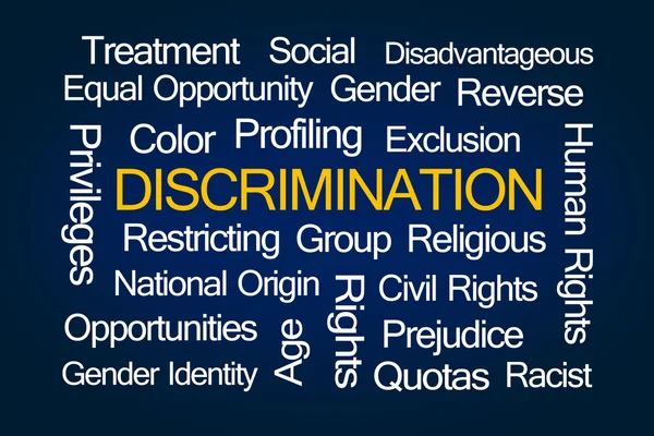 Discrimination Word Cloud — Stock Photo, Image