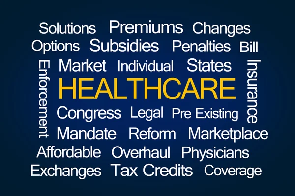 Healthcare Word Cloud — Stock Photo, Image