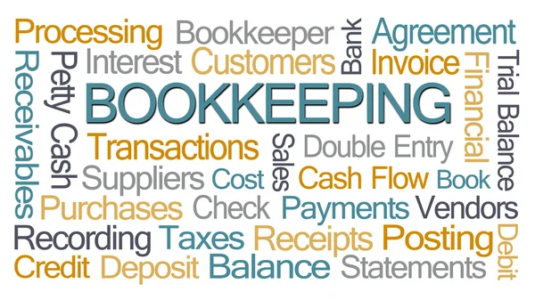 Bookkeeping Word Cloud — Stock Photo, Image