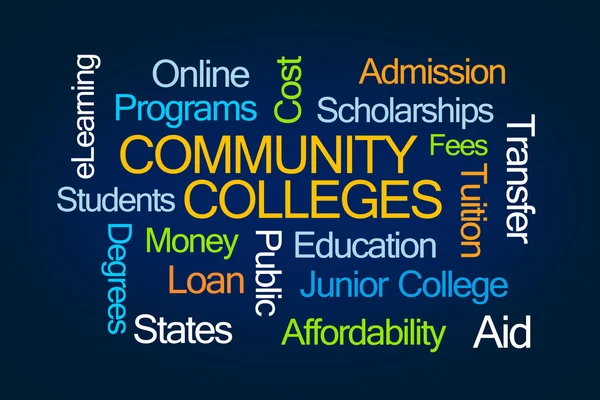 Community Collegi Word Cloud — Foto Stock