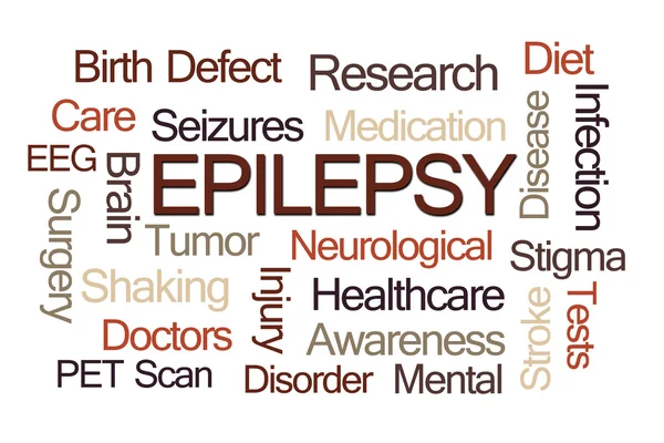 Epilepsie word cloud — Stockfoto