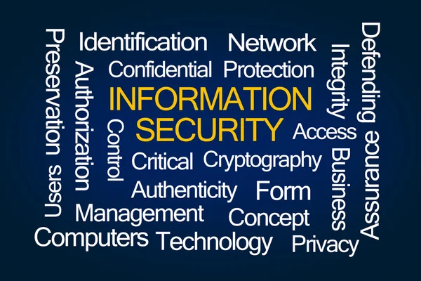 Seguridad de la información Word Cloud —  Fotos de Stock