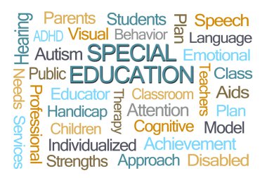 Özel eğitim kelime bulutu