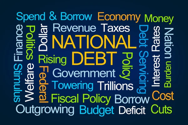 National Debt Word Cloud — Stock Photo, Image