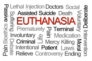 Euthanasia Word Cloud clipart
