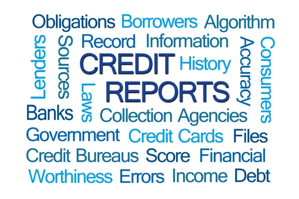 Credit Reports Word Cloud — Stock Photo, Image