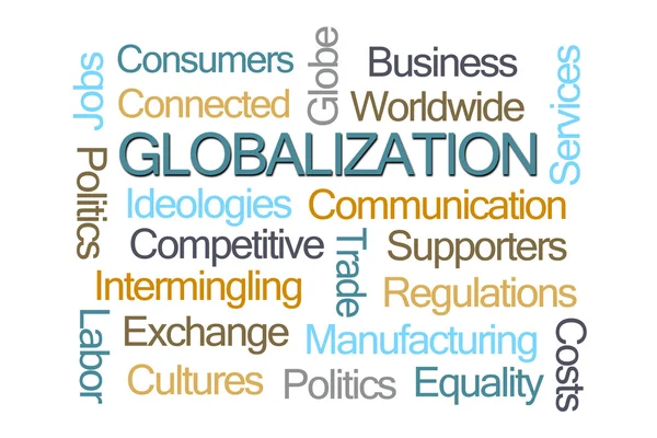 Globalisering word cloud — Stockfoto