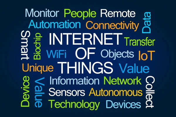 Internet van dingen Word Cloud — Stockfoto