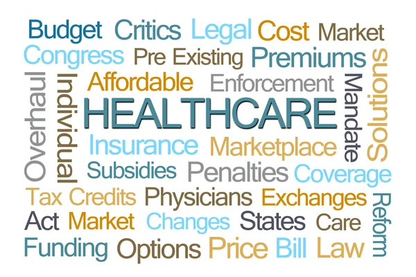 Healthcare Word Cloud — Stock Photo, Image
