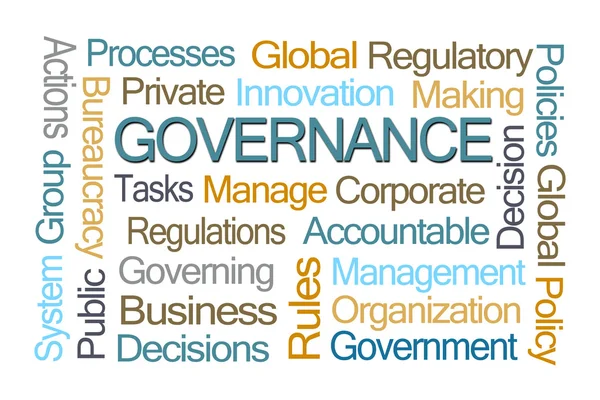 Governance Word Cloud — Stock Photo, Image