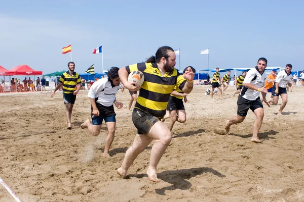 Equipos de rugby participan en un concurso internacional — Foto de Stock