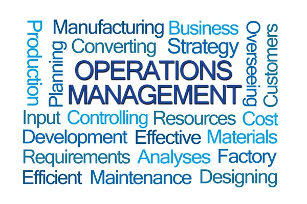 Operations management word cloud — Stockfoto