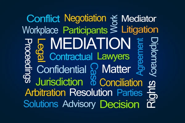 Mediation Word Cloud — Stock Photo, Image
