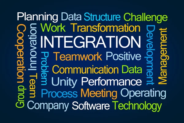 Integración Word Cloud — Foto de Stock