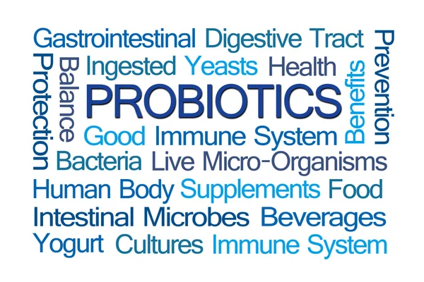 Probiotici Word Cloud — Foto Stock