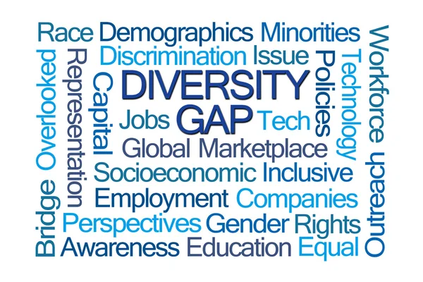 Diversity Gap Word Cloud — Stock Photo, Image