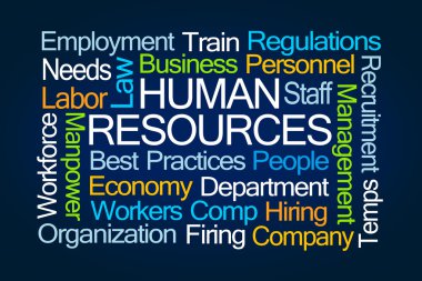 Human Resources Word Cloud clipart