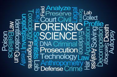Forensic Science Word Cloud clipart