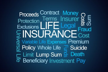 Life Insurance Word Cloud clipart