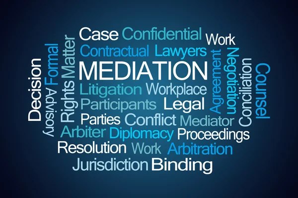 Mediation Word Cloud — Stock Photo, Image