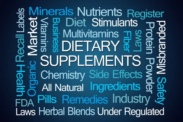 Dietary Supplements Word Cloud — Stock Photo, Image