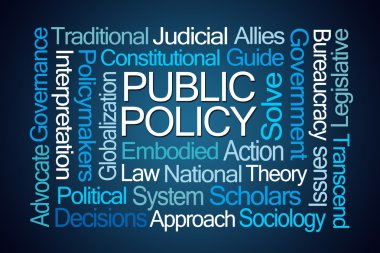 Public Policy Word Cloud clipart