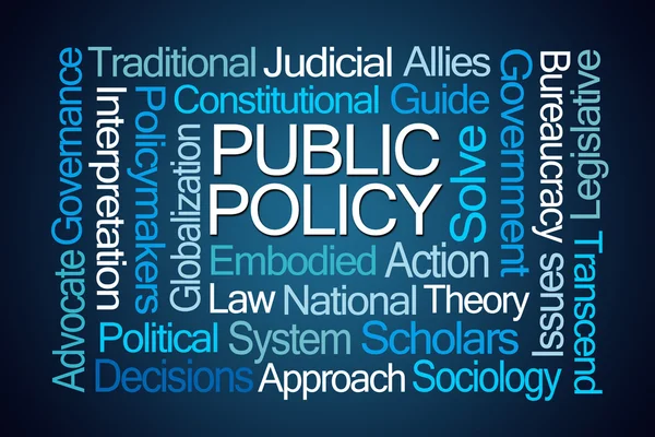 Public Policy Word Cloud — Stock Photo, Image