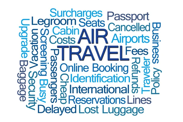 Air Travel Word Cloud — Stock Photo, Image