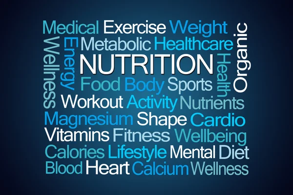 Nutrition Word Cloud — Stock Photo, Image