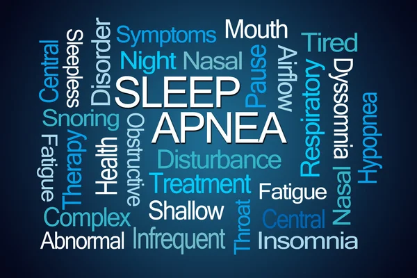 Apnea del sueño Word Cloud — Foto de Stock