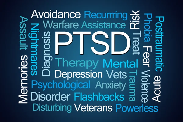 PTSD Word Cloud — Stockfoto