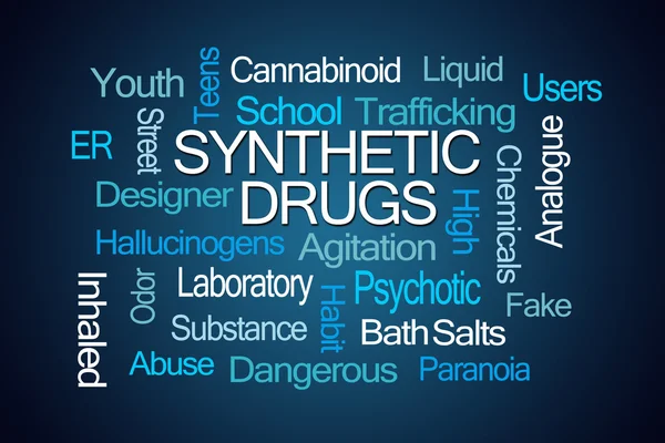 Drogas sintéticas Word Cloud —  Fotos de Stock