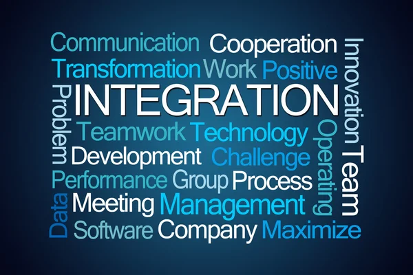 Integration Word Cloud — Stock Photo, Image