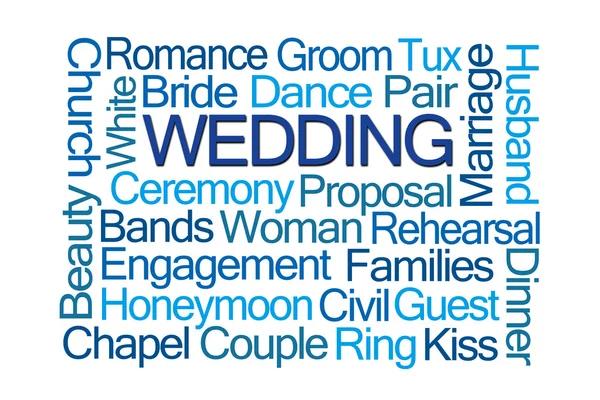 Wedding Word Cloud — Stock Photo, Image