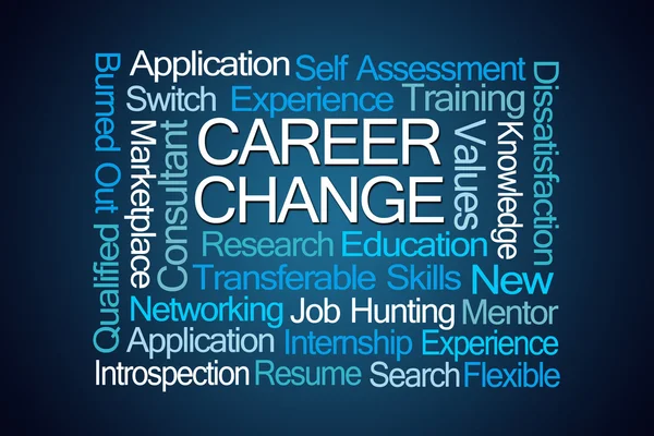 Career Change Word Cloud — Stock Photo, Image