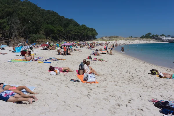 Rodas pláž na ostrově Cies — Stock fotografie