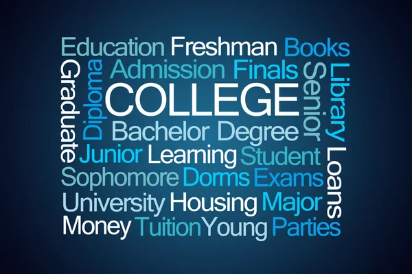 College word cloud — Stockfoto