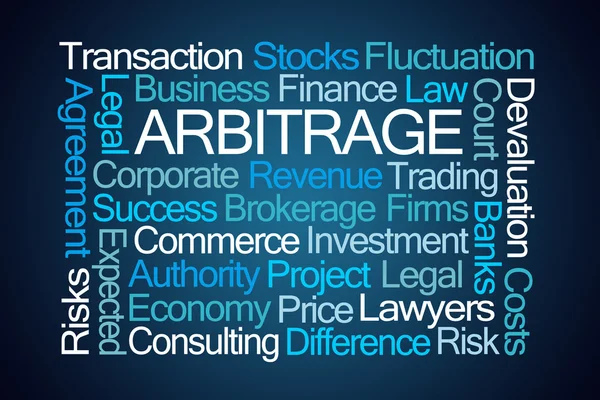 Arbitrage Word Cloud — Stock Photo, Image