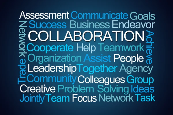 Collaboration Word Cloud — Stock Photo, Image