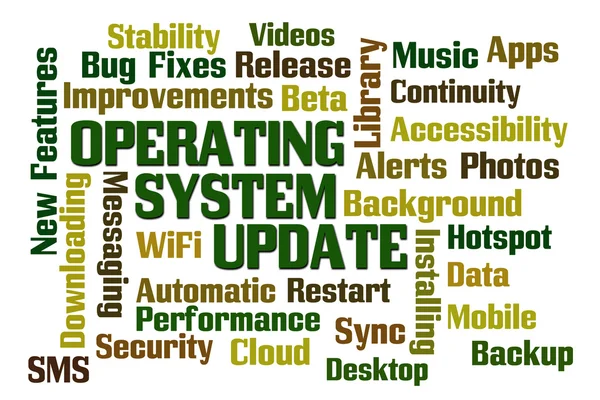 オペレーティング システムの更新プログラム — ストック写真