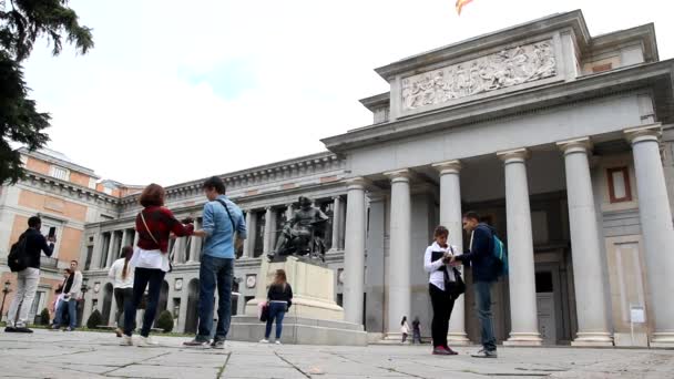 Museu do Prado em Madrid, Espanha. — Vídeo de Stock