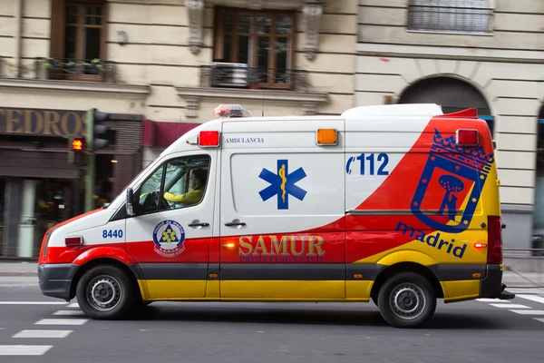 Ambulância de Madrid — Fotografia de Stock